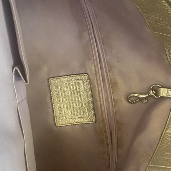 Gold y2k coach tote large logo - Picture 7 of 8